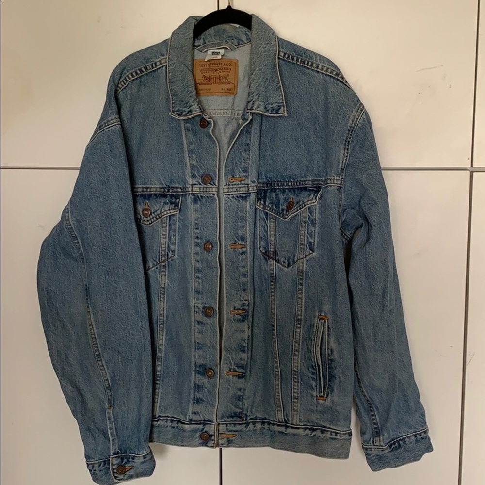 Mens levis denim trucker jacket XL